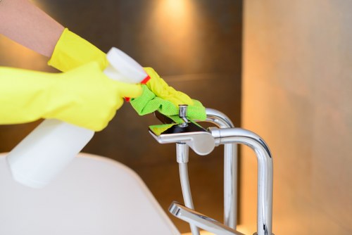Cleaner Bow team providing professional cleaning services in a home environment