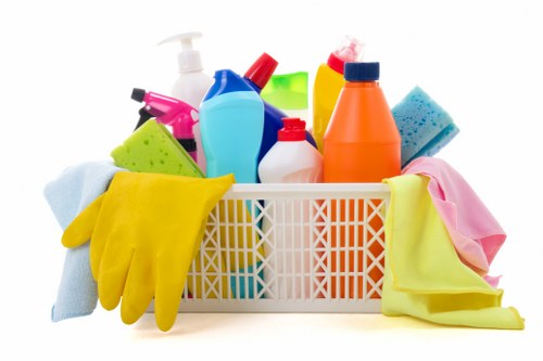 A Bow property being cleaned after renovation work with dust removal from surfaces