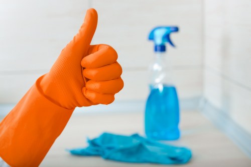 Local Bow cleaners working in a residential flat