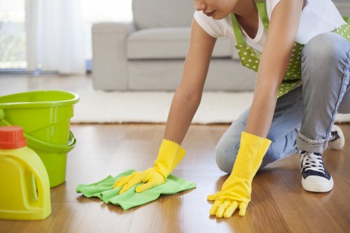 Move in cleaning service for a property in Bow with attention to floors and surfaces